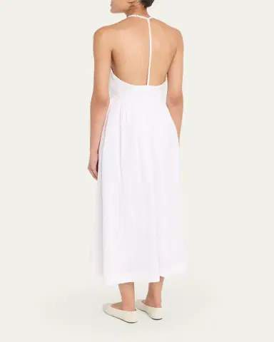 AEXAE Sleeveless Linen Midi Dress | Thumbnail 3