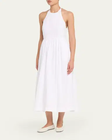 AEXAE Sleeveless Linen Midi Dress | Thumbnail 4