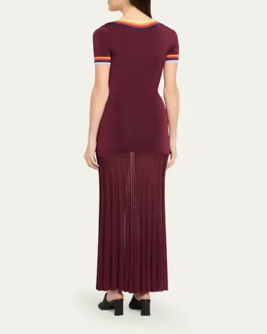 Christopher John Rogers Saucer Neck Short-Sleeve Maxi Dress | Thumbnail 3 Christopher John Rogers Saucer Neck Short-Sleeve Maxi Dress | Thumbnail 3