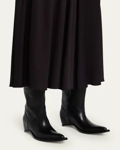 Maison Margiela Heel-Less Leather Cowboy Boots | Thumbnail 2