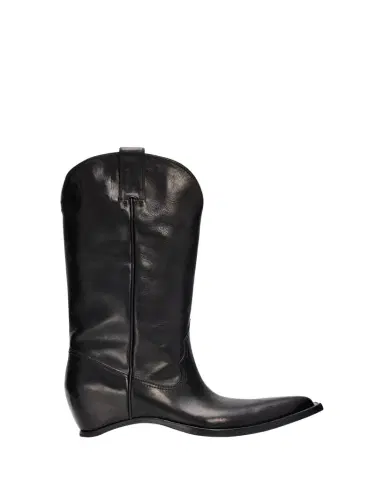 Maison Margiela Heel-Less Leather Cowboy Boots | Thumbnail 1