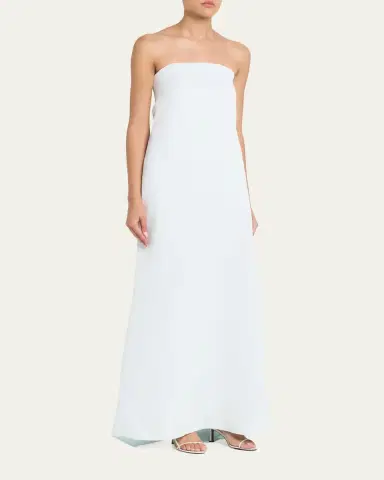 TWP Carolyn's Gown in Coated Viscose Linen | Thumbnail 4