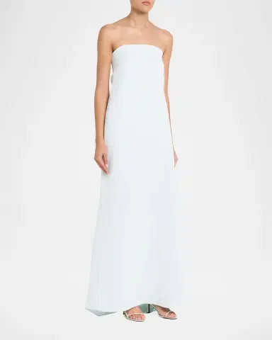 TWP Carolyn's Gown in Coated Viscose Linen | Thumbnail 8