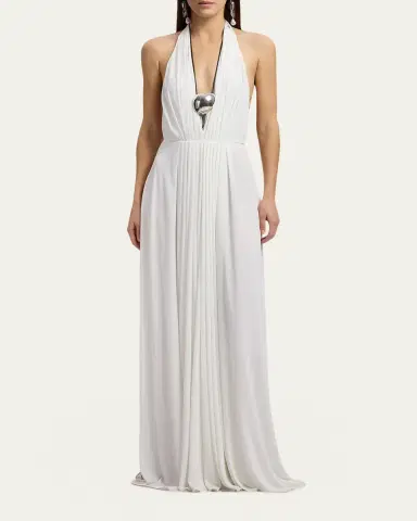 Ralph Lauren Collection Lesley Pleated Jersey Evening Dress | Thumbnail 2 Ralph Lauren Collection Lesley Pleated Jersey Evening Dress | Thumbnail 2