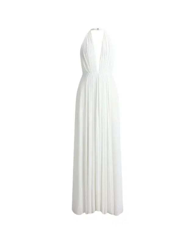 Ralph Lauren Collection Lesley Pleated Jersey Evening Dress