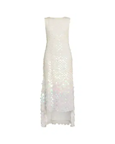 Christopher John Rogers Embellished Silk High-Low Dress | Thumbnail 1 Christopher John Rogers Embellished Silk High-Low Dress | Thumbnail 1
