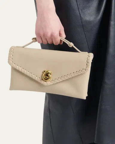 Bottega Veneta Knot Lock Leather Top-Handle Bag | Thumbnail 2 Bottega Veneta Knot Lock Leather Top-Handle Bag | Thumbnail 2