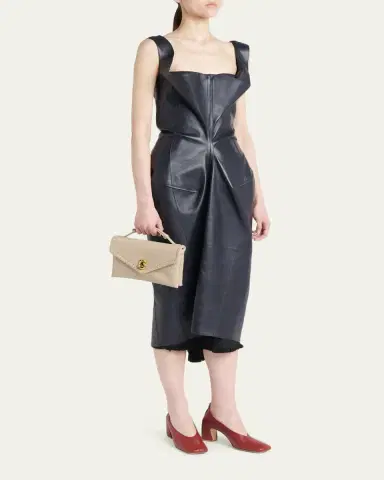 Bottega Veneta Knot Lock Leather Top-Handle Bag | Thumbnail 5 Bottega Veneta Knot Lock Leather Top-Handle Bag | Thumbnail 5