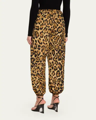 Alaïa Leopard-Print Nylon Balloon Pants | Thumbnail 3