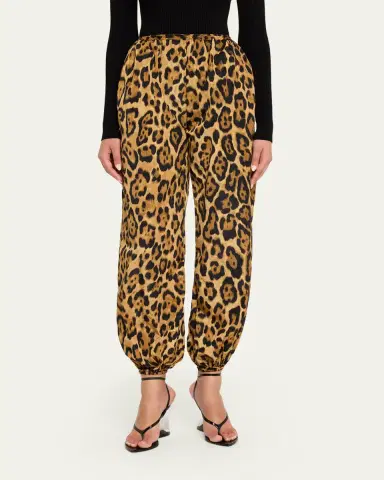 Alaïa Leopard-Print Nylon Balloon Pants | Thumbnail 4