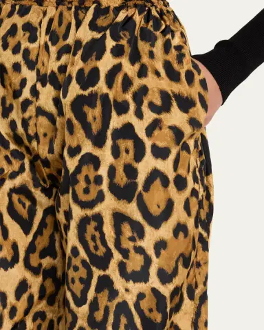 Alaïa Leopard-Print Nylon Balloon Pants | Thumbnail 5