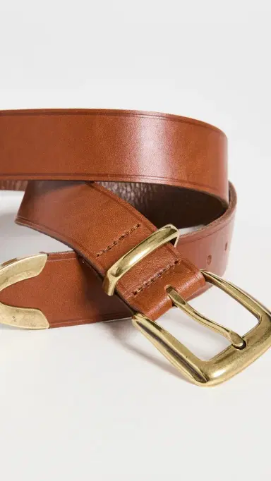 Madewell Leather Western Belt English Saddle | Thumbnail 5