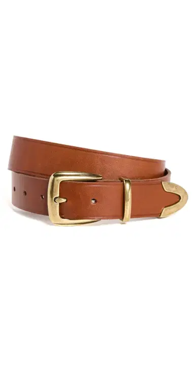 Madewell Leather Western Belt English Saddle | Thumbnail 1