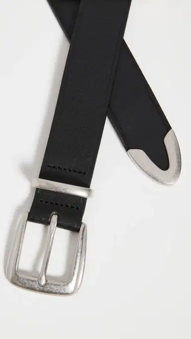 Madewell eather Western Belt True Black | Thumbnail 6