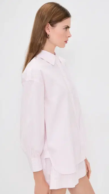 Suzie Kondi Kappa Button-Up Shirt Blush Stripe | Thumbnail 5 Suzie Kondi Kappa Button-Up Shirt Blush Stripe | Thumbnail 5