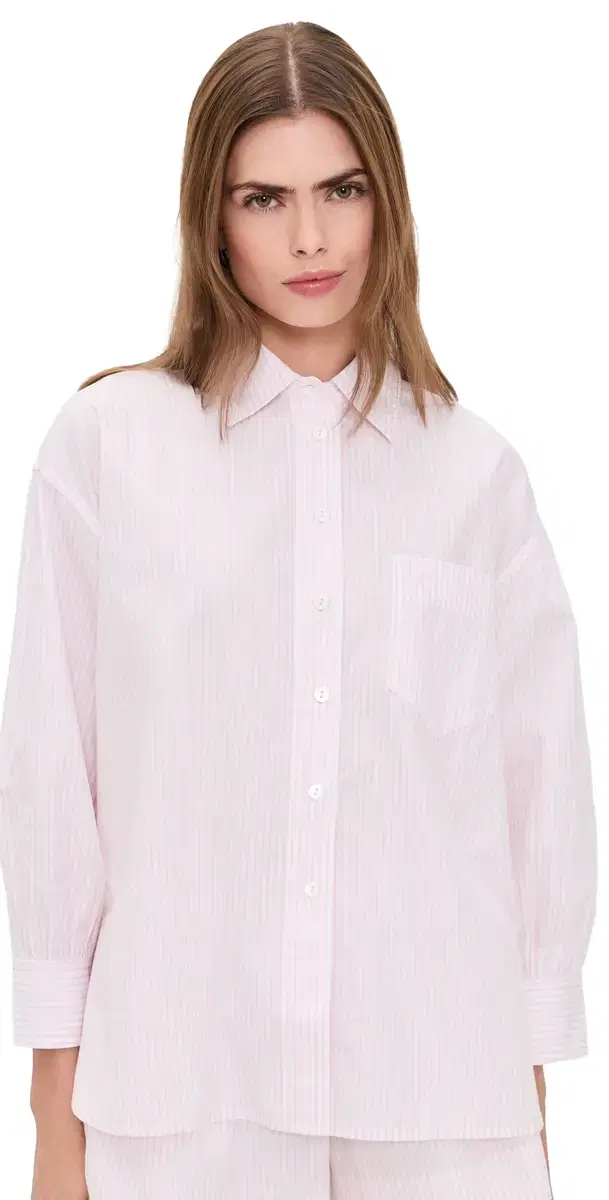 Kappa Button-Up Shirt Blush tripe