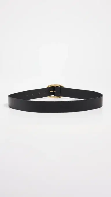 Madewell Oval Buckle Belt True Black S | Thumbnail 4