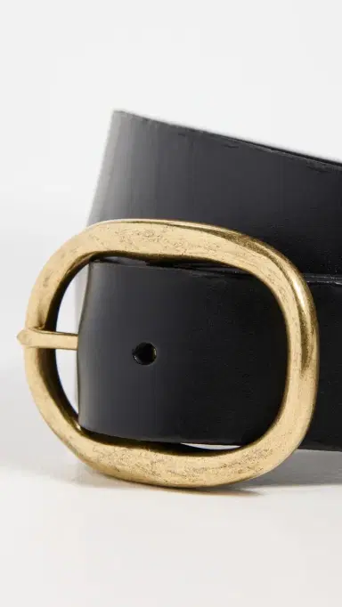 Madewell Oval Buckle Belt True Black S | Thumbnail 5