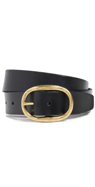 Madewell Oval Buckle Belt True Black S | Thumbnail 1