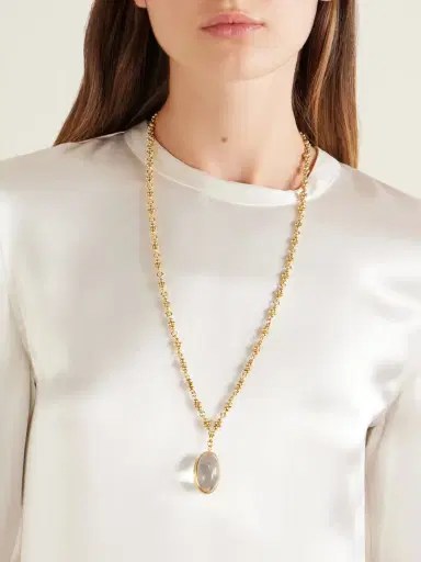 TOHUM Rock Crystal Gold-plated Necklace | Thumbnail 2