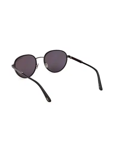 Tom Ford Men's Jet 51MM Round Sunglasses - Black | Thumbnail 4 Tom Ford Men's Jet 51MM Round Sunglasses - Black | Thumbnail 4
