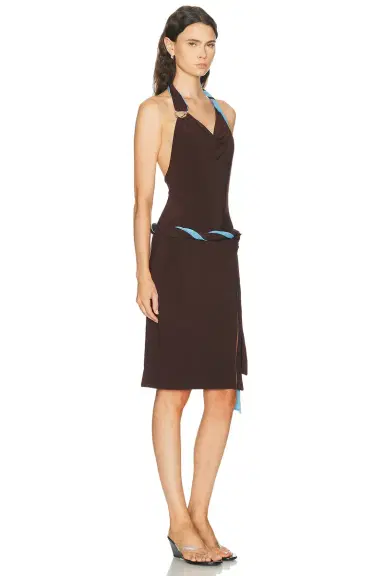 Coperni Bi Color Twisted Dress | Thumbnail 2