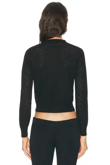 Burberry Pointelle Cardigan | Thumbnail 3