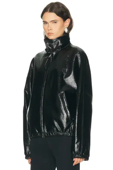 Courrèges Vinyl Zipped Bomber Jacket | Thumbnail 2 Courrèges Vinyl Zipped Bomber Jacket | Thumbnail 2