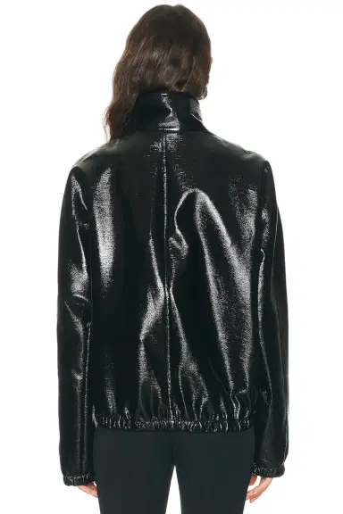 Courrèges Vinyl Zipped Bomber Jacket | Thumbnail 3 Courrèges Vinyl Zipped Bomber Jacket | Thumbnail 3