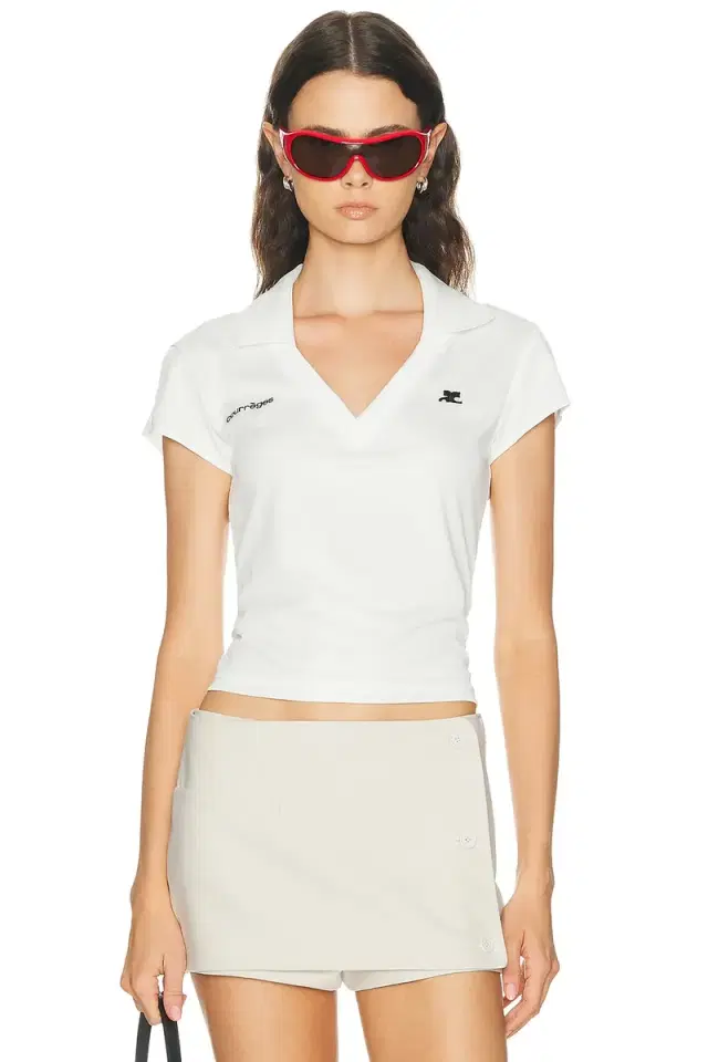 Sports Cropped Polo Top