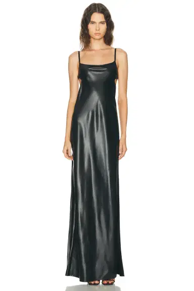 Courrèges Lingerie Glossy Long Dress | Thumbnail 2