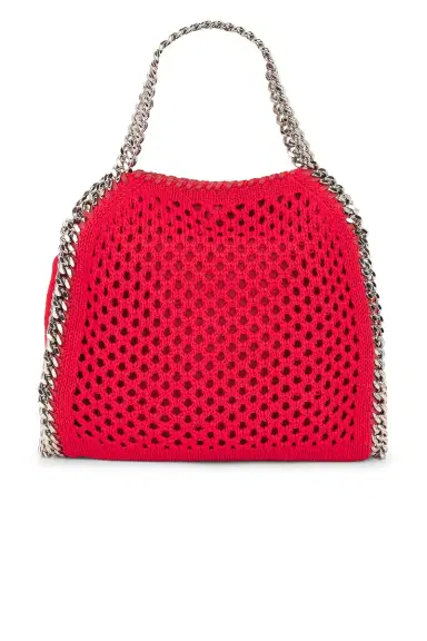 Stella McCartney Falabella Mini Bag Eco Mesh Knit Shoulder Bag | Thumbnail 4 Stella McCartney Falabella Mini Bag Eco Mesh Knit Shoulder Bag | Thumbnail 4