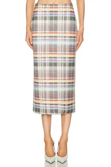 Brandon Maxwell Mercer Bonded Pencil Skirt | Thumbnail 1 Brandon Maxwell Mercer Bonded Pencil Skirt | Thumbnail 1