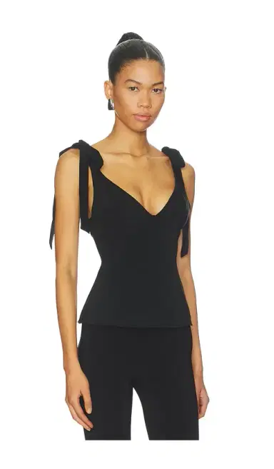 MORE TO COME Brixley Deep V Top | Thumbnail 2