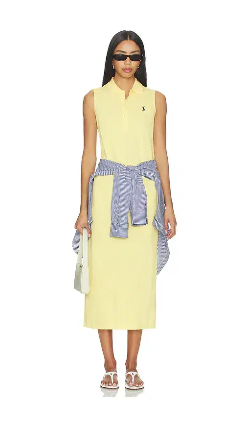 Polo Ralph Lauren Mesh Knit Collared Polo Dress