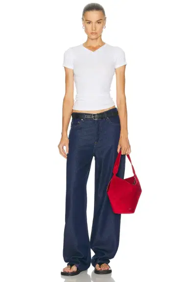 GRLFRND V-neck Slim Fit Tee | Thumbnail 6