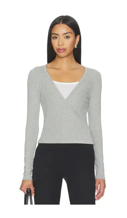 The Baby Rib Criss Cross Long Sleeve