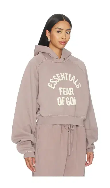 Fear of God Essentials Campus 90's Cropped Raglan Hoodie | Thumbnail 2 Fear of God Essentials Campus 90's Cropped Raglan Hoodie | Thumbnail 2