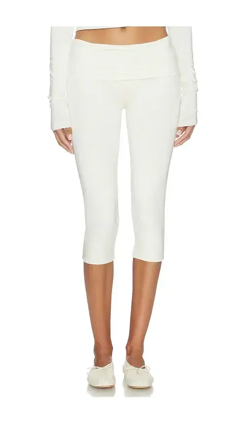 Eterne Foldover Capri Legging