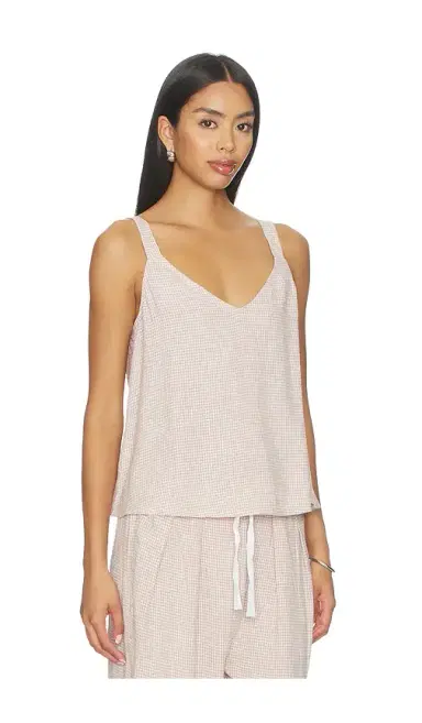 Eberjey Linen Blend V Neck Cami Top | Thumbnail 2 Eberjey Linen Blend V Neck Cami Top | Thumbnail 2