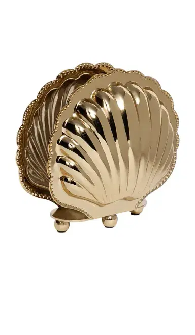 The Favorites Cap Ferrat Fan Shell Napkin Holder | Thumbnail 1