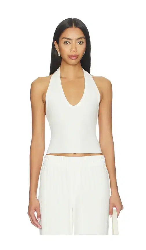 Eterne Cropped Halter Top