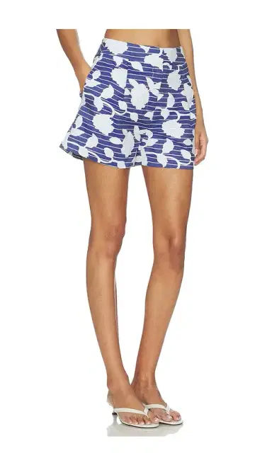 MILLY Amanda Floral Linen Short | Thumbnail 2
