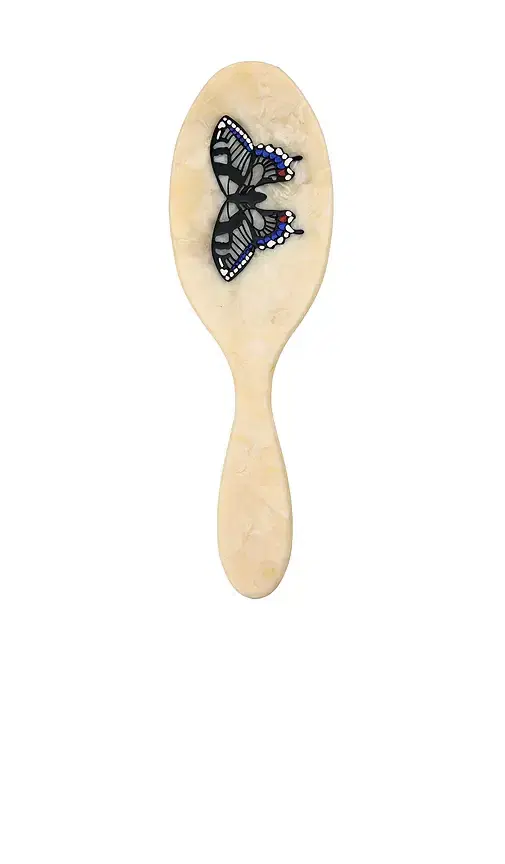 Solar Eclipse Hand-painted Swallowtail Amazing Hair Day Brush