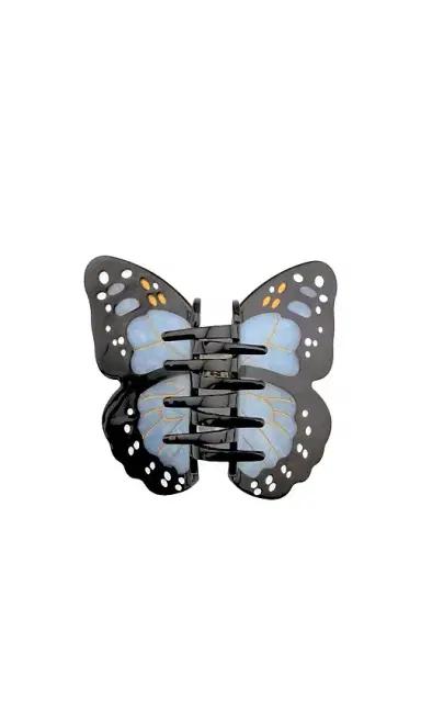 Solar Eclipse Hand-painted Monarch Butterfly Claw Hair Clip | Thumbnail 2 Solar Eclipse Hand-painted Monarch Butterfly Claw Hair Clip | Thumbnail 2