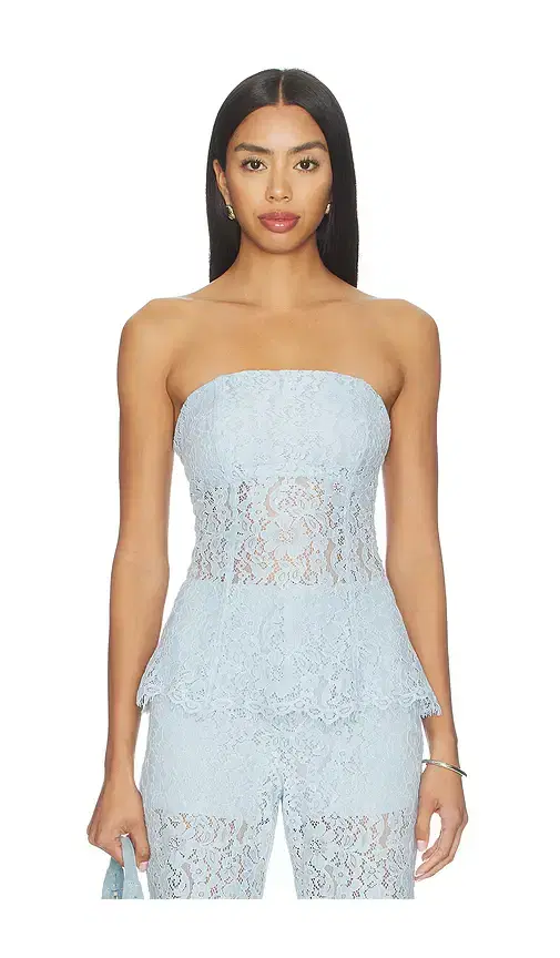 CAMI NYC Bijou Strapless Lace Top