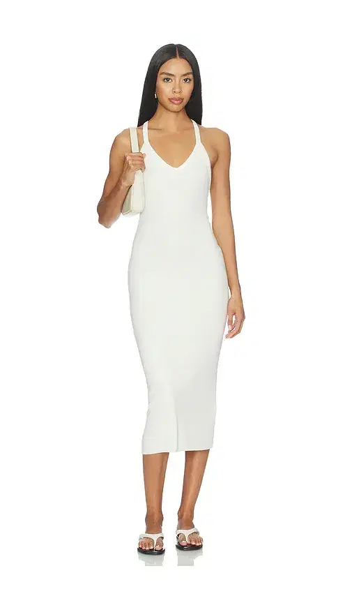 V-neck Racerback Midi Dress