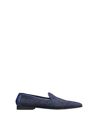 Manolo Blahnik Men's Mario Raffia Slippers | Thumbnail 1 Manolo Blahnik Men's Mario Raffia Slippers | Thumbnail 1