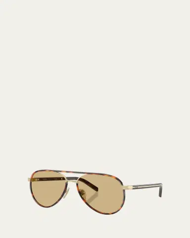 Prada PR B57S Aviator Steel Sunglasses | Thumbnail 2 Prada PR B57S Aviator Steel Sunglasses | Thumbnail 2
