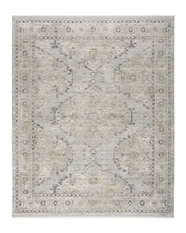 Nourison Lynx Light Blue Power-Loomed Rug